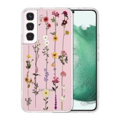 Imagem de ZTOFERA Capa floral para Samsung Galaxy S21 Plus 5G, capa fofa com estampa de flores para meninas e mulheres, capa protetora de silicone flexível fina à prova de choque para celular para Samsung