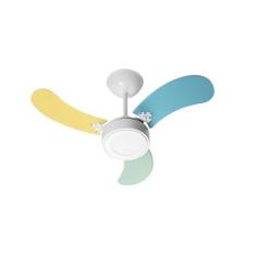 Imagem de Ventilador De Teto Led Colors Br/Masc 220V+Controle Remoto - Venti-Del