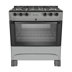 Imagem de Fogão 5 Bocas a Gás Mueller MFI5BC Mesa de Aço Esmaltado e Acendimento