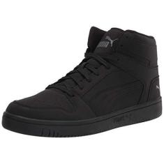 Imagem de PUMA Tênis masculino Rebound Layup, Nubuck PUMA Black-Puma Black-Castlerock, 39