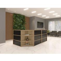 Imagem de Balcão para Atendimento em L Completo - Pandin Móveis