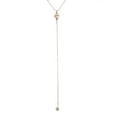 Imagem de Colar Armazem RR Bijoux gravatinha pedra redonda