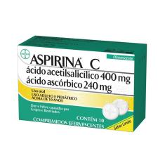 Imagem de Aspirina C 400mg + 240mg com 10 comprimidos efervescentes 10 Comprimidos Efervescentes