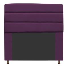 Imagem de Cabeceira Estofada Turim 160 cm Queen Size Suede Roxo - Amarena Móveis