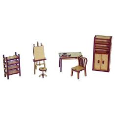 Imagem de Kit Miniatura Ateliê De Pintura K2015 - Woodplan