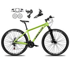 Imagem de Bicicleta Aro 29 Absolute Nero 5 21v Alumínio Câmbios Shimano Freio Disco Hidráulico Garfo Suspensão - Verde Tam.15