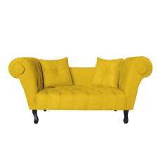 Imagem de Recamier Divã Namoradeira Dubai Belo Tok -Suede Amarelo