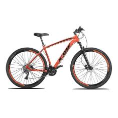 Imagem de Bicicleta Aro 29 KSW XLT 27v Hidráulico K7 e Trava Laranja Neon com Preto 21