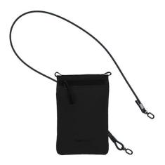 Imagem de vadoworld Bolsa transversal pequena, bolsa sacoche dobrável leve com fecho de zíper, bolsa tiracolo de nylon portátil com alça ajustável e vários bolsos, bolsa de telefone para viagens de avião (P,