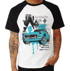 Imagem de Camiseta Raglan Vintage Classic Car Painting - Foca Na Moda