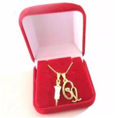 Imagem de Colar Enfermagem Seringa Esteto Folheado a Ouro 18k