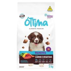 Imagem de Ração Seca Óttima Carne E Vegetais Para Cães Filhotes - 1 Kg
