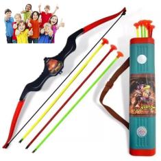 Imagem de Arco Flecha Brinquedo Criança Lança Dardos c/ Aljava Envio Rapido