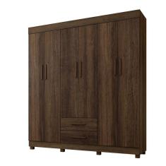 Imagem de Roupeiro Copacabana New 6 Portas 2 Gavetas Benetil Imbuia