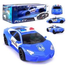 Imagem de Carrinho De Controle Remoto Super Carro Policia Com Luz Azul - Toys