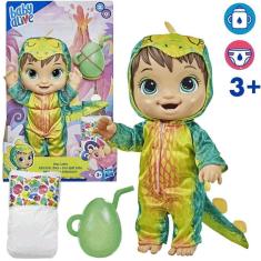 Imagem de Boneca Baby Alive Dino Cuties Morena Faz Xixi com Fraldinha