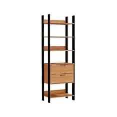 Imagem de Módulo Guarda Roupa Closet Gaveteiro Freijó com Preto Fosco Industrial - D'Rossi