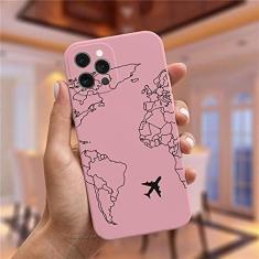 Imagem de Capa de silicone para iPhone 11 12 Pro XS MAX XR 7 8 Plus Cute Candy Matte Soft Cover, PinkMF, C4615, Para iPhone XR