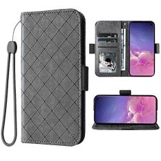 Imagem de Compatível com Samsung Galaxy S10 capa carteira e alça de pulso e suporte de couro flip para cartão acessórios de celular capa de telefone para Glaxay S 10 Edge Gaxaly 10S GS10 X10 mulheres homens