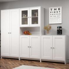 Imagem de Armário para Cozinha 8 portas Branco Decibal