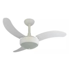 Imagem de Ventilador Teto Sala Quarto Luxo Silencioso Branco E27 127V - Infinity