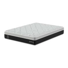 Imagem de colchão casal sofisticato molas ensacadas (28x138x188) grafite e branco