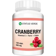Imagem de Cranberry + Vitamina C + Ferro + Cálcio 120 Cápsulas de 500mg - Status