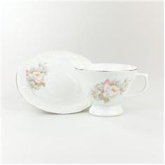 Imagem de Xícara Café Com Pires 80 ml Porcelana Schmidt - Dec. Vitoria