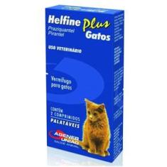 Imagem de Helfine Plus Vermífugo Para Gatos Com 2 Comprimidos