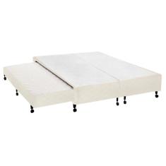 Imagem de Cama Box Base C Auxiliar Queen Poli Tecido Clean 158X198x27 Castor