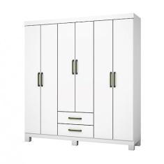 Imagem de Guarda Roupa Casal A22 6 Portas 2 Gavetas Carioca Móveis