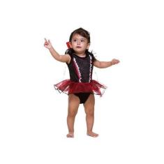 Imagem de Fantasia de Halloween Vampira Bebê Menina Com Faixa de Halloween - Fan