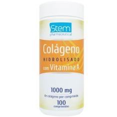 Imagem de Colágeno Hidrolisado com Vitamina A 1000mg Stem com 100 comprimidos 100 Comprimidos