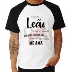 Imagem de Camiseta Raglan Sou De Leão - Foca Na Moda