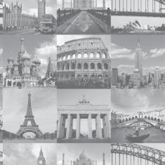 Imagem de Papel De Parede Adesivo Lavável Maravilhas Do Mundo 15M