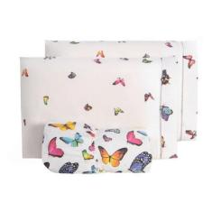 Imagem de Jogo De Lençol Casal Padrão 03 Peças Algodão Percal 180 Fios Com Ponto