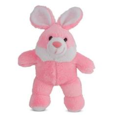 Imagem de Coelho de Pelúcia Fofo Rosa 21 cm Antialérgico