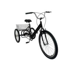 Imagem de Bicicleta Triciclo Luxo Aro 26 Completo Rebaixado - Casa Do Ciclista