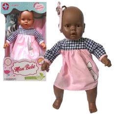 Imagem de Boneca Meu Bebê Negra New Reborn Grande Rosa Xadrez Estrela - Assortments 3