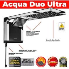 Imagem de Chuveiro Elétrico Tipo Ducha Lorenzetti Acqua Duo Ultra Preto C/ Croma