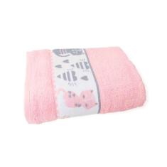 Imagem de Toalha de Banho Macia Rosa Dianneli Infantil Puppy Kids Gatinho 100% Algodão