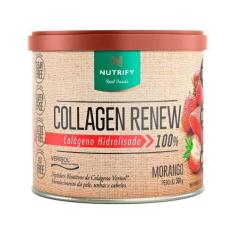 Imagem de Colágeno Tipo I e III Nutrify Collagen Renew em Pó - 300g Morango Natu