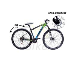 Imagem de Bicicleta Aro 29 Alumínio Mtb Ecos 21 Marchas Freios A Disco Hidráulicos com Suspensão-Unissex