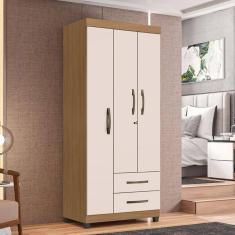 Imagem de Guarda Roupa 3 Portas Ubatuba Nature Off White