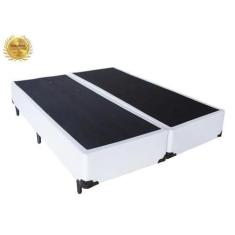 Imagem de Base Box Casal Bipartido A Colchões Sintético Branco 40X138x188 - Rabi