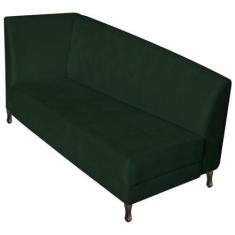 Imagem de Recamier Valéria 160cm Lado Direito Suede Verde - Amarena Móveis
