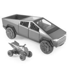 Imagem de Caminhão de brinquedo NLIEOPDA Cybertruck 1/24 Metal fundido sob pressão cinza escuro
