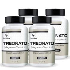 Imagem de Kit Com 04 - Treonato (Magnésio + Treonina) 500mg 60 Cápsulas TuttiFlora