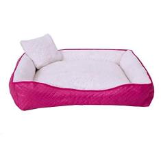 Imagem de Cama Para Pet Cães e Gatos Sherpa Porte Medio Pink