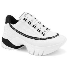 Imagem de Tênis Feminino Chunky Fly High Branco Preto Ramarim 2380104-0019